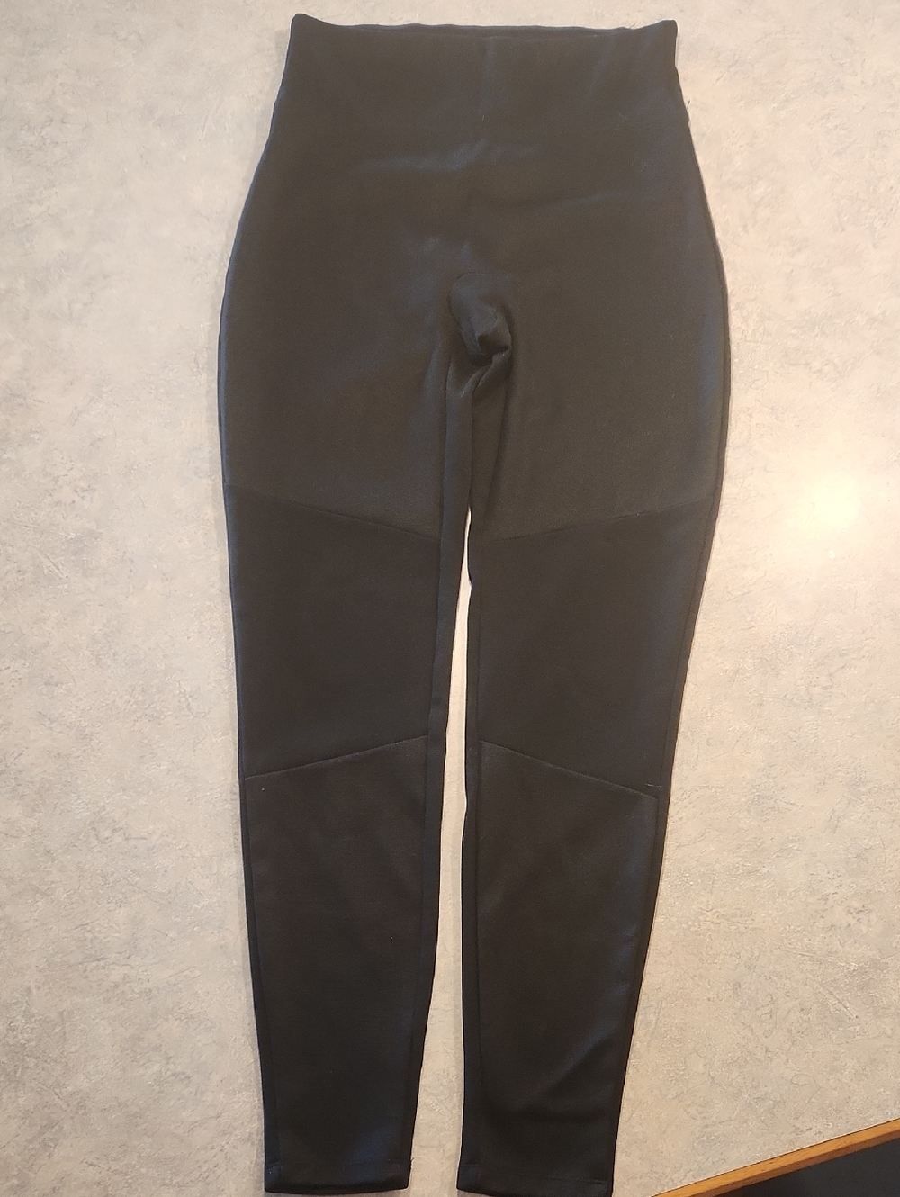 SPANX Black Textured Fabric Activewear Top